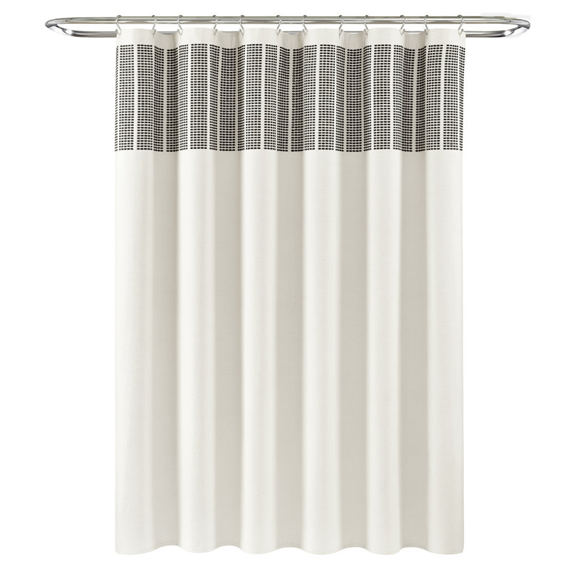 Rideau de douche 100% coton rayé