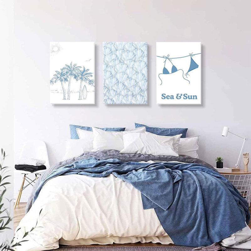 3 Piece Wrapped Canvas Print, 40 cm H x 30 cm W