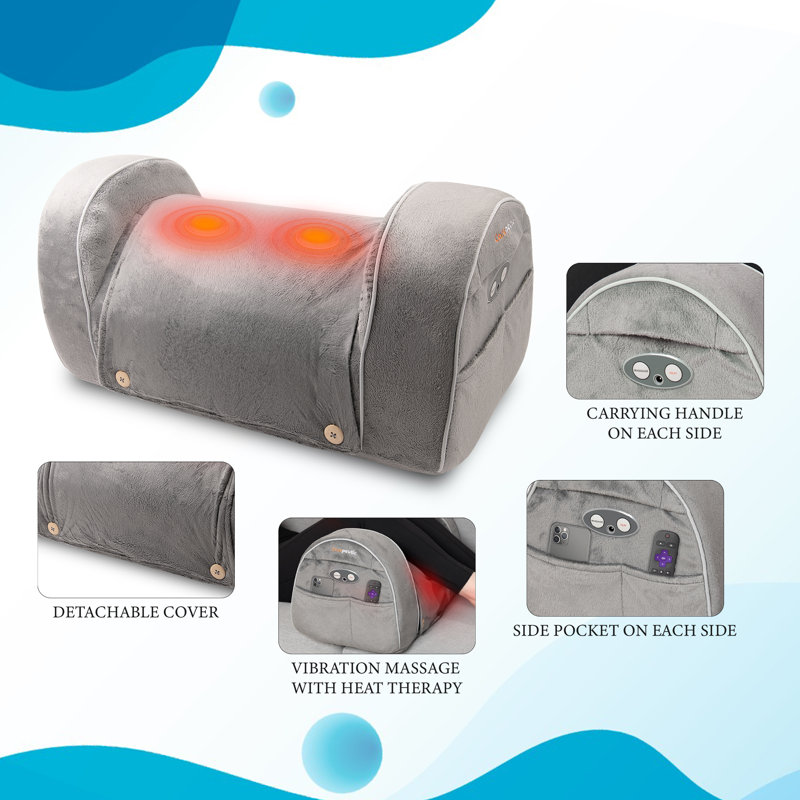 Leg Rest Wedge with Heated Comfort Massage