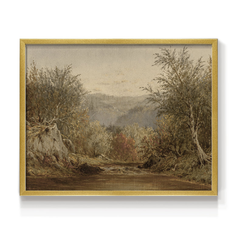 Paysages rétro-DLxxxi - reproduction encadrée - réversible, H 8 po x l 10 po