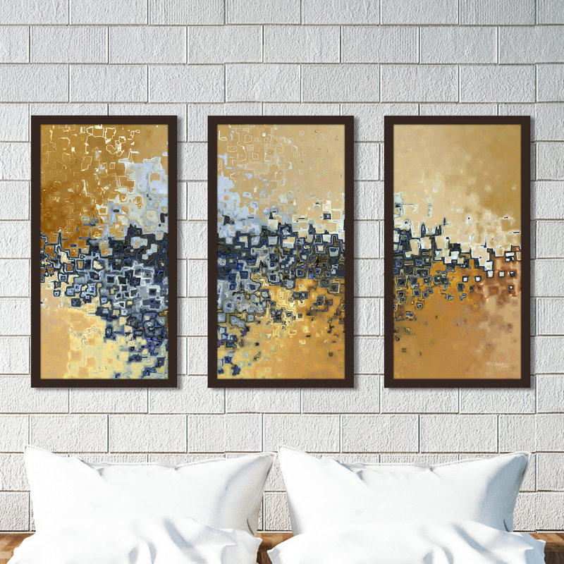 «Philippiens 1 6 Ik» par Mark Lawrence - ensemble de 3 reproductions d'impressions, H 25,5 po x l 40,5 po x P 1 po