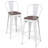 Johntell Metal Dining Chair Counter Height Chairs Stackable Barstools Wood with Removable Backrest-683726928-683726929