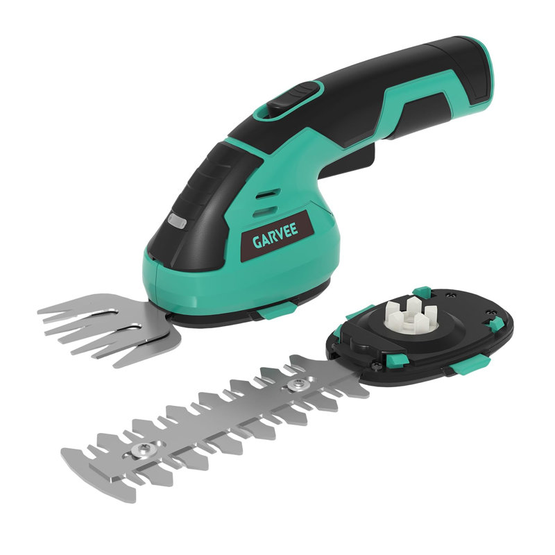 Cisaille à haies 2 en 1 portative électrique 7,2 V / coupe-herbe rechargeable avec batterie Lithium-Ion et câble de type C inclus Tondeuse à gazon sans fil et coupe-herbe