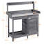 Garden Wood Potting Bench 100% Fir Wood-81833144