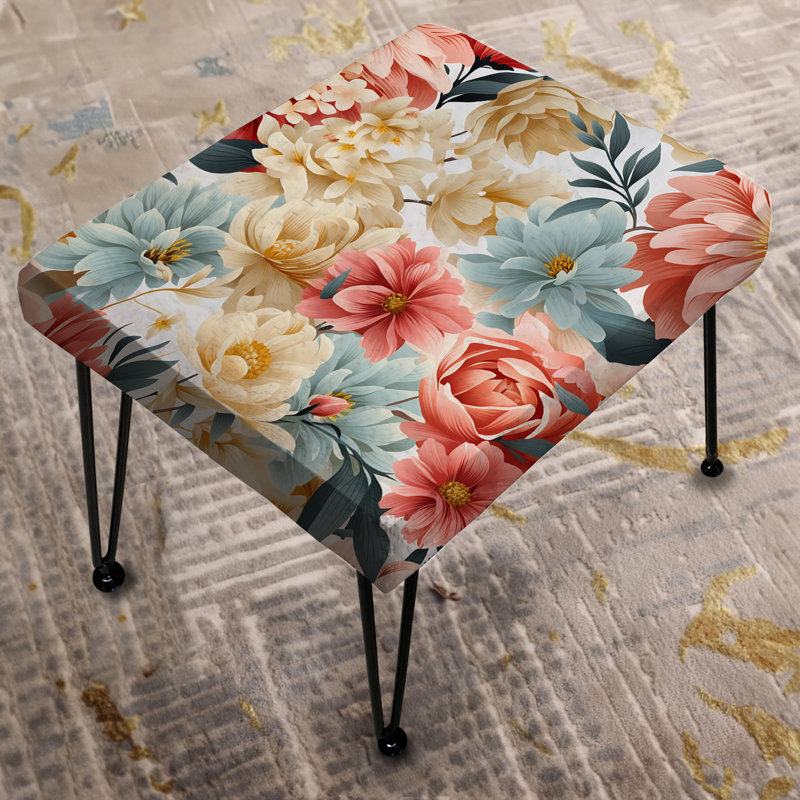 Repose-pieds Antique Pastels Boho Accents III - Floral
