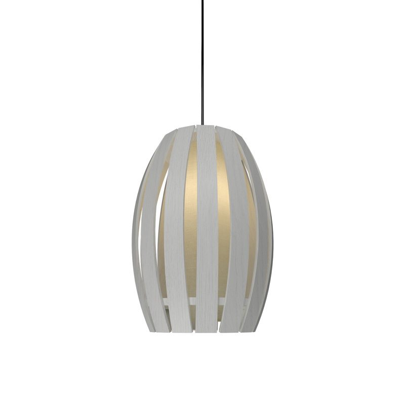 1 - Light Pendant, 12.99" H x 8.27" W x 8.27" D, Charcoal