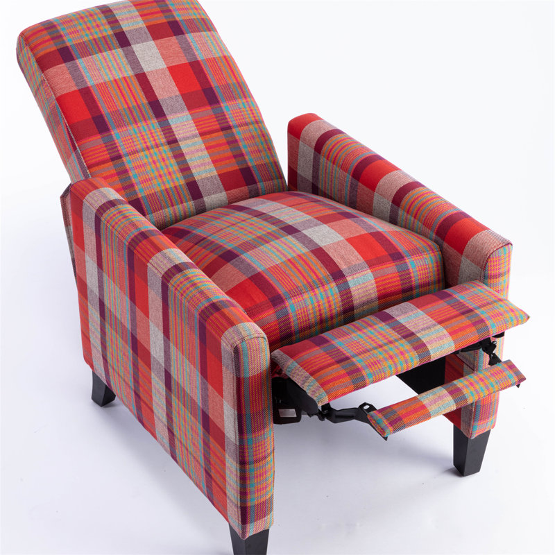 La chaise en tissu qui est pratique pour la maison est confortable et le coussin est doux, Nylon rouge
