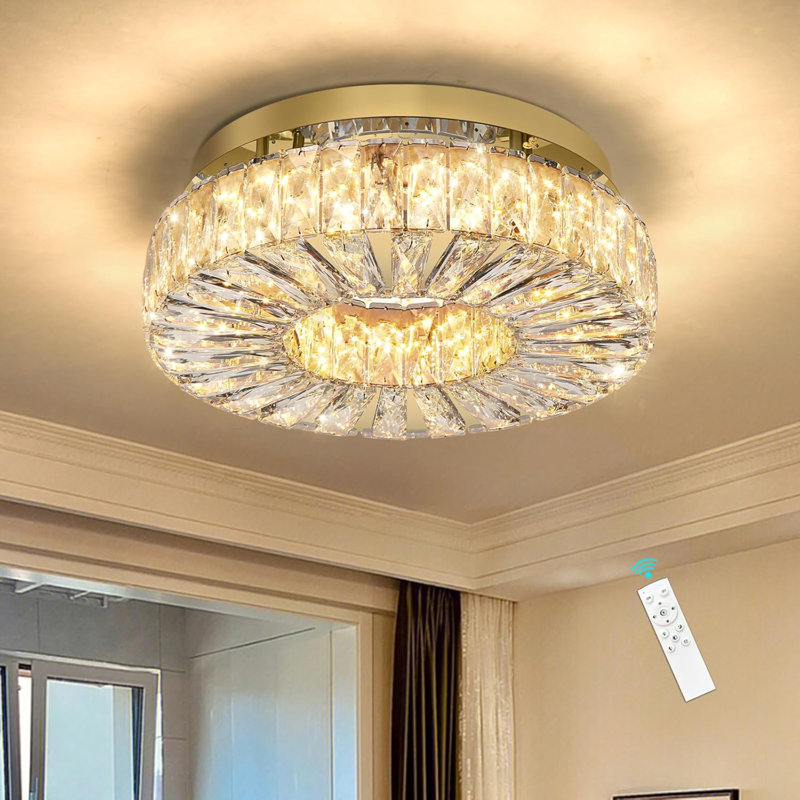 Lustre en cristal Crystal Glam, Doré