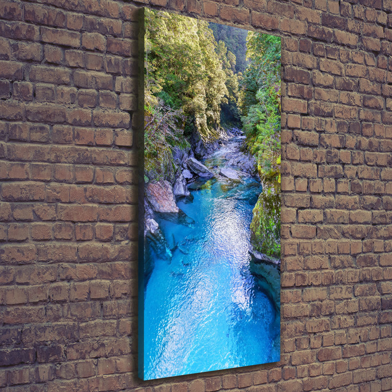 River In The Forest - Wrapped Canvas Print