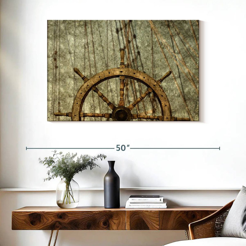 Aletra Old Ship Wheel, 26" H x 39" W