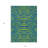 HomeRoots 3' X 5' Green And Teal Blue Animal Print Washable Indoor Outdoor Area Rug
