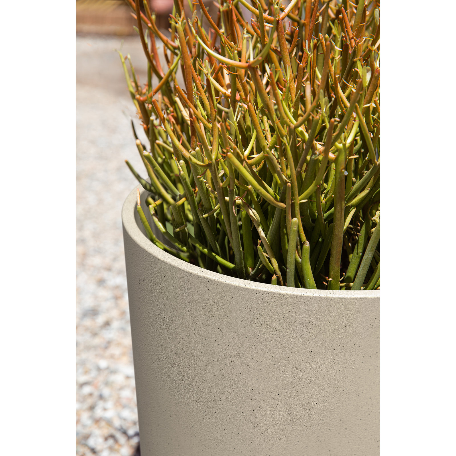 Mason Series Kona Planter, 2, 15.25" H x 15" W x 15" D, Sand