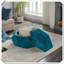 Repose-pieds capitonné Velvet Polygon Diamond-1029985325