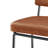 Wyett Upholstered Counter Stool with Metal Frame-690634930