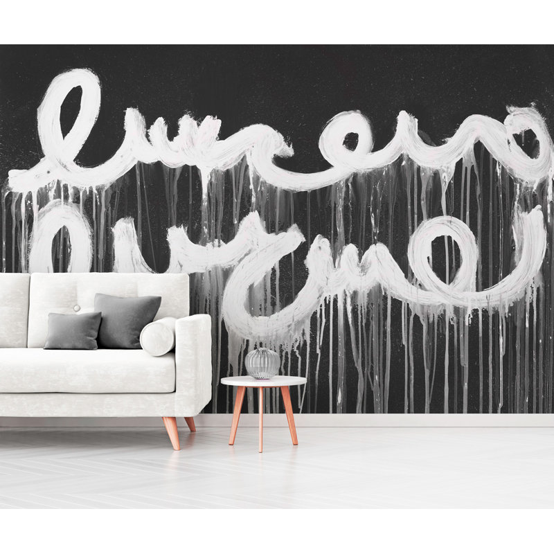 Murale love note, l 96 po x L 144 po