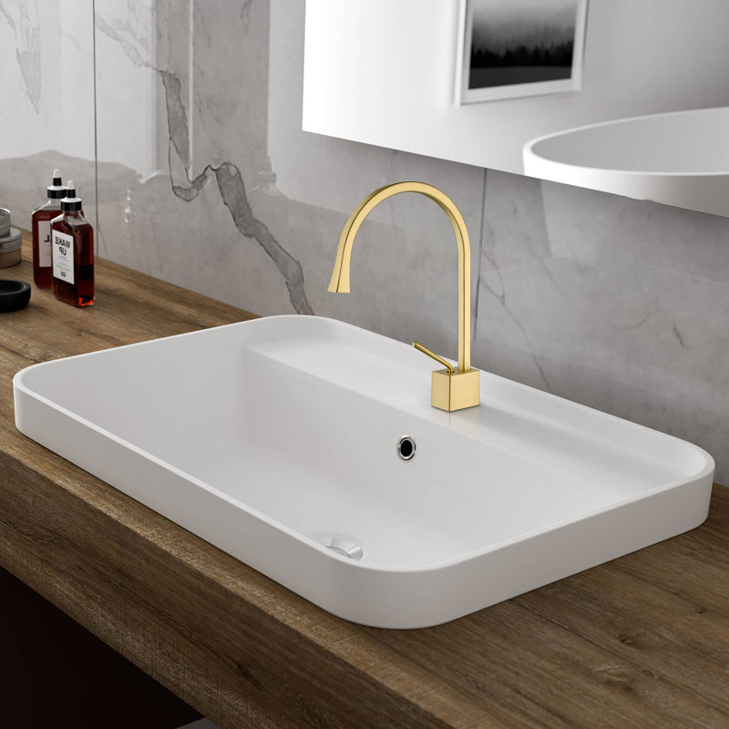 Robinet de salle de bain à un trou, Or
