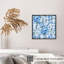 Floral Vichy bleu, fleurs I, reproduction d'art non encadrée-780880674