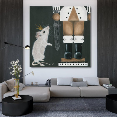 Red Barrel Studio® Hollihocks Art Gallery Wrapped Canvas Art Titled: Nutcracker HH195