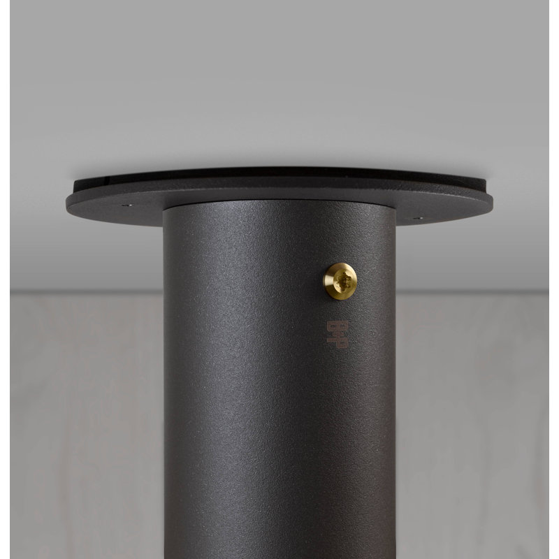 1 - Light Flush Mount, Brass, Stone