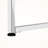 Winda 1-Drawer White Finish Computer Desk with Chrome Metal Legs, 30.89" H X 47.05" W X 23.63" D