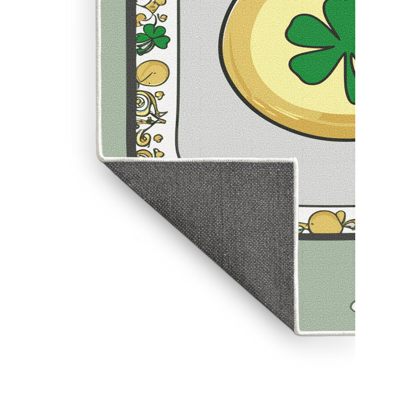 Le tapis des Fêtes du jour de la Saint-Patrick, Rectangulaire 2 pi x 3 pi