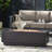 40" Outdoor Fire Pit, Rectangular Iron, 50,000 , Dark Grey, Stunning, No Assembly Hip,