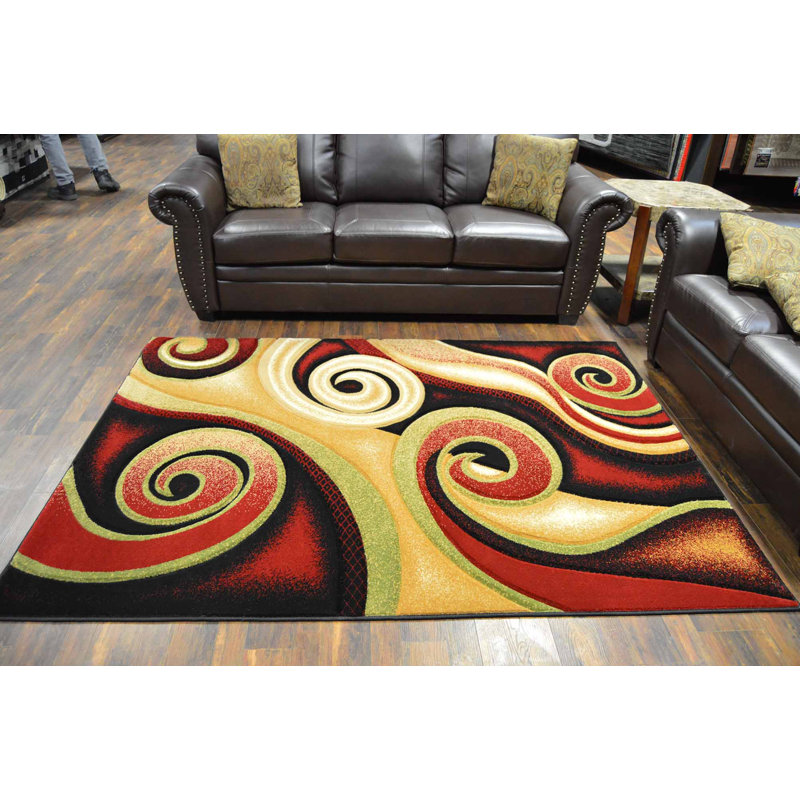 Tapis zone bourgogne/beige Cossey
