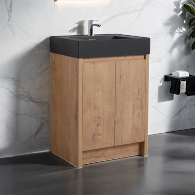 Daive Single Bathroom Vanity with Resin Top