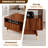 47" Mid Century Modern Brown Coffee Table With Solid Legs, Wooden Walnut Finish Center Table With 2 Drawers And Open Storage For Living Room Apartment