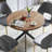 Round Metal Base Dining Table