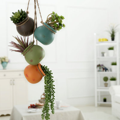 Mini pots à fleurs suspendus suspendus Southwest Desert