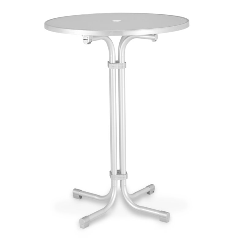 Multiflex Bar Table Round, White, 110cm H x 80cm diameter