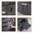 37" Wide Modern Chenille Soft Backrest Manual Recliner with Massage & Heating Function Black-1224443043