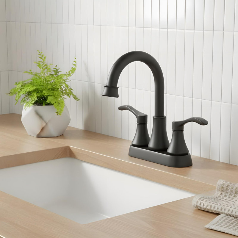 Modern Bathroom Sink Faucet with 2 Handles