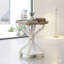 Table d'appoint style champêtre avec plateau à lèvres French Country