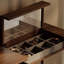Coiffeuse avec miroir, 1 tiroir, 1 chaise