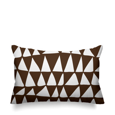 Housse et insert de coussin rectangulaire d'extérieur dessiné à la main Lani