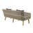 66'' Wide Patio Sofa with Cushions