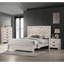 Lit avec finition rustique et mobilier de chambre à coucher en bois à motif géométrique-1571186731