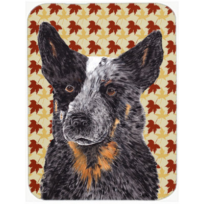 East Urban Home Australian Cattle Dog Portrait Glass Cutting Board