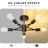 5-light Semi Flush Mount Ceiling Light Fixture