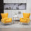 Upholstered Velvet Armchair