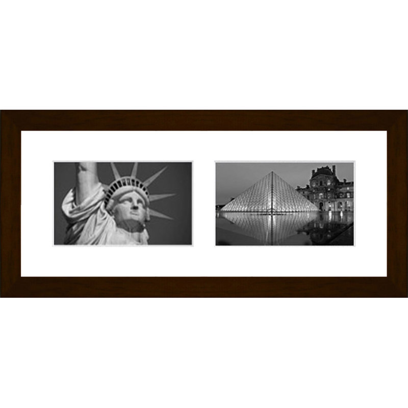 Kirbie Wood Picture Frame with Mat, Dark Brown