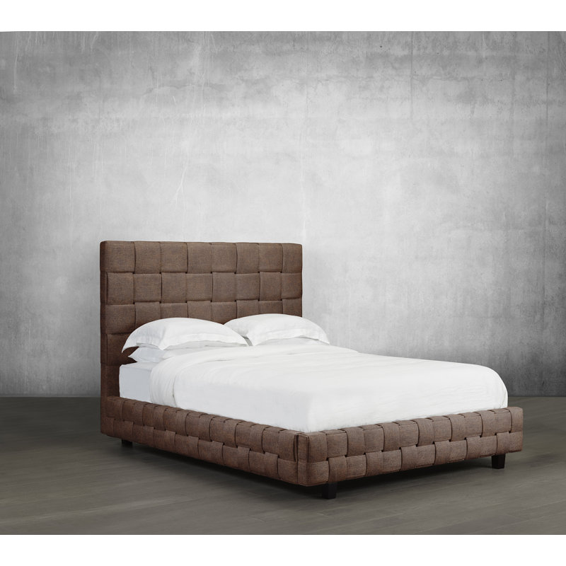 Tête de lit tapissier Vennessa, Double, Caramel