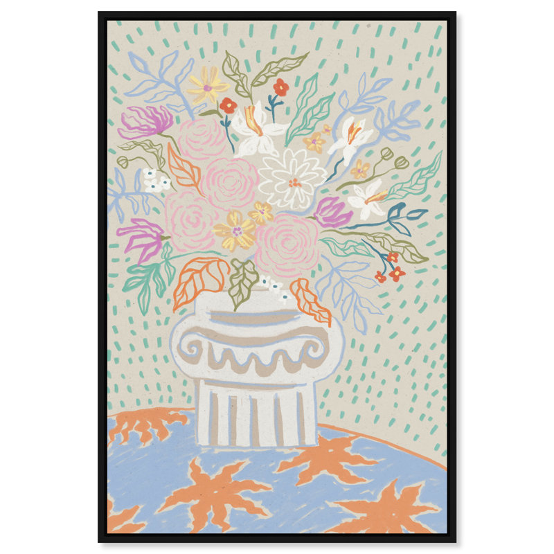 Summer Arrangement Print by Oliver Gal, 25"H x 17"W, Black Floater Frame