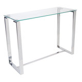 Velella 100cm Glass Top Console Table