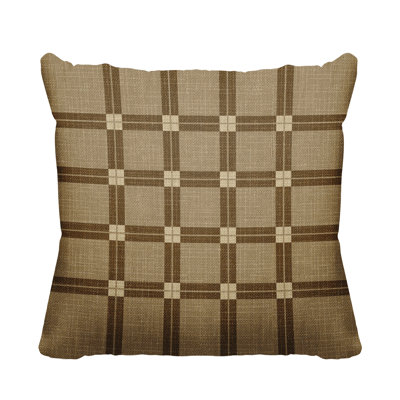 Plaid Indoor/Outdoor Throw Pillow