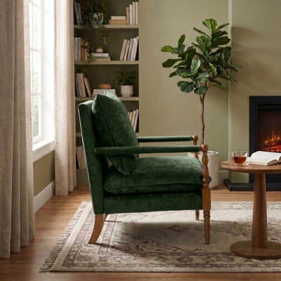 Spindle Accent Chair with Wood Frame,Bobbin Chair for Living Room,Bedroom Farmhouse,Home,Office,Belcony（set of 2）
