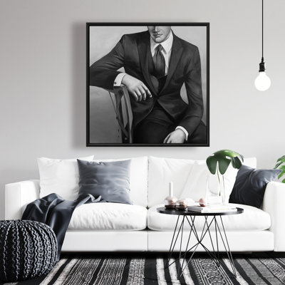 "Homme d'affaires" sur toile