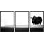 Buffle d'eau de vache noir et blanc 3 pièces-91260003-91260005